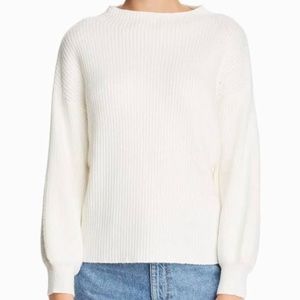 Line and Dot Alder Sweater in White 🦢